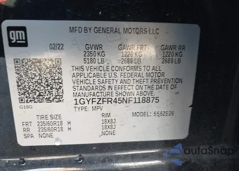 2022 Cadillac Xt4 Awd Sport from USA, damaged, VIN 1GYFZFR45NF118875